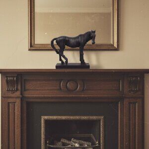 BLACK DECOR HORSE